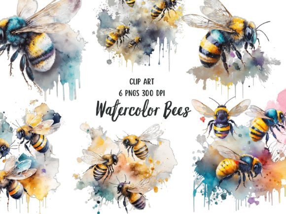 Enhancing Visual Projects with Bees Clipart 6 Bumblebee Clip Art Pngs