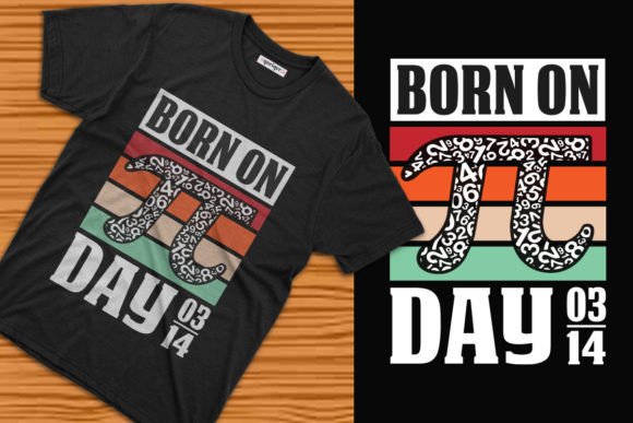 Retro Pi Day Cool Tshirt Template